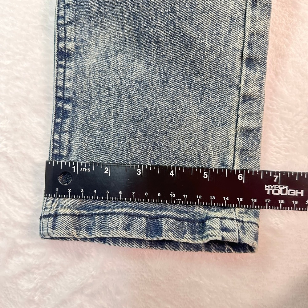 Rocawear Skinny‎ Jeans Mens 34x32 Blue Acid Wash Stretch Denim Streetwear - Picture 13 of 16